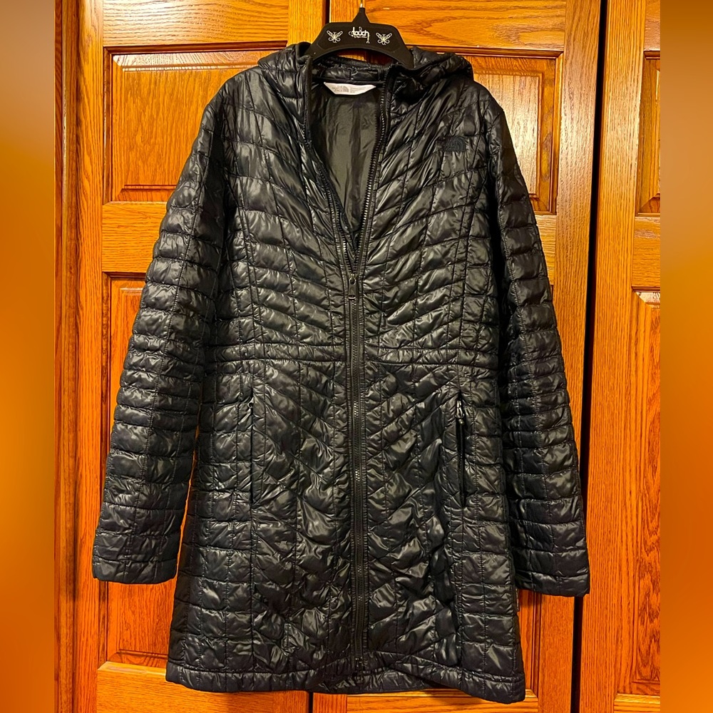 ❄️ North Face TNF Thermoball Parka Coat Black Sz S or M ❄️